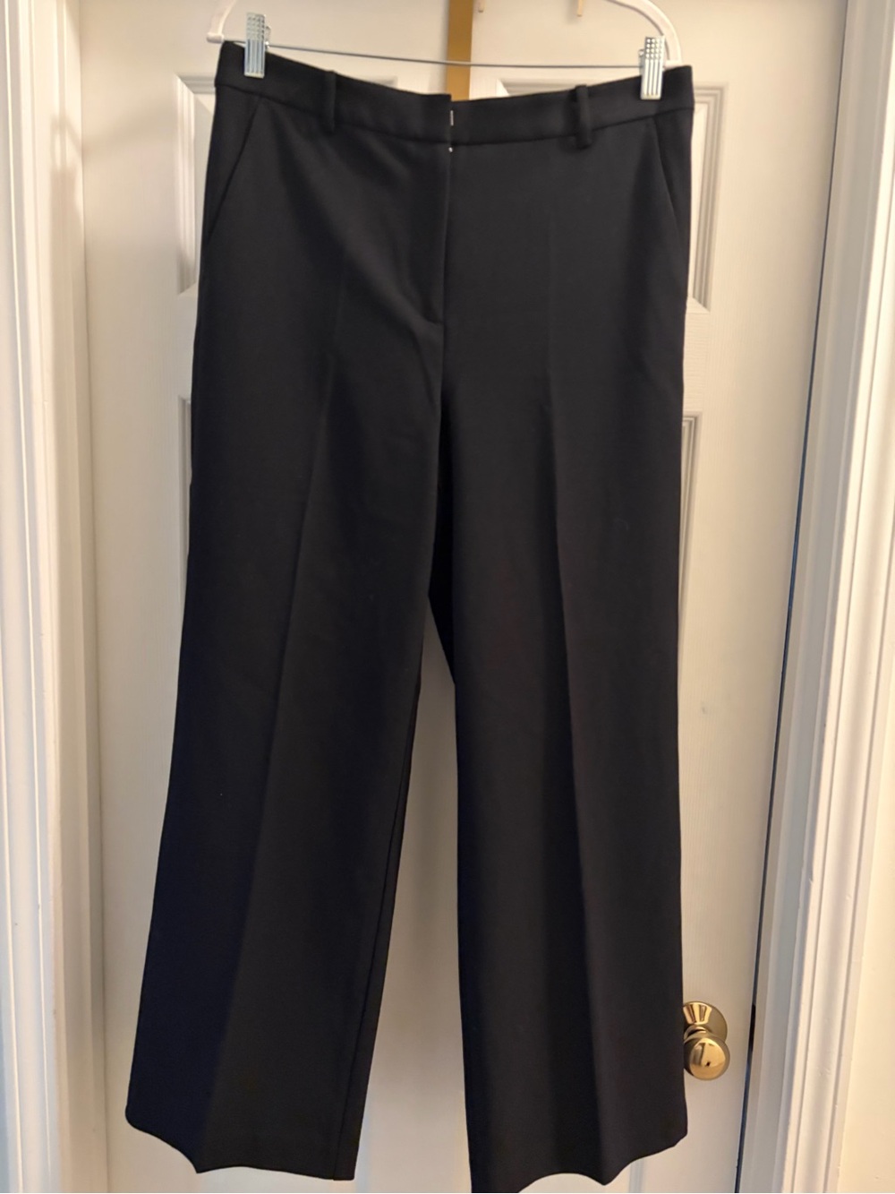 Loft Classic Black Wide-Leg Dress Pants